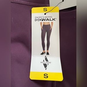 Skechers GoWalk Purple 2 Exterior Side Pockets High Waisted Size S/M